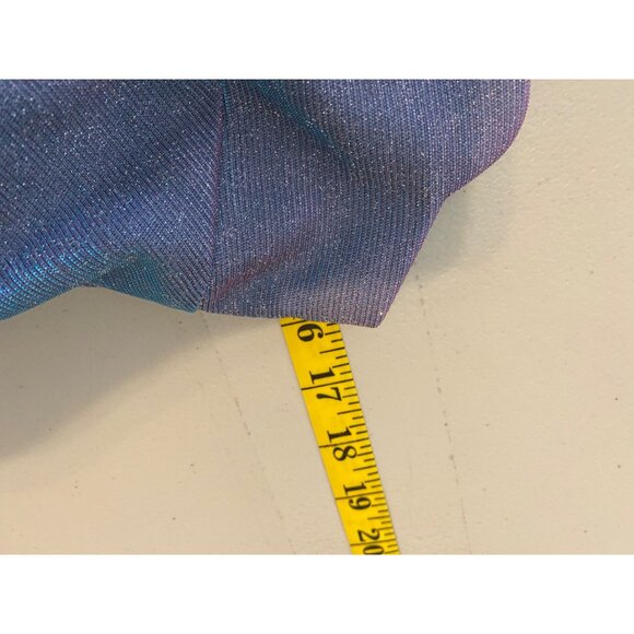 BCX Sparkly Purple Party Dress Straps Midi Size 5 - Picture 7 of 10